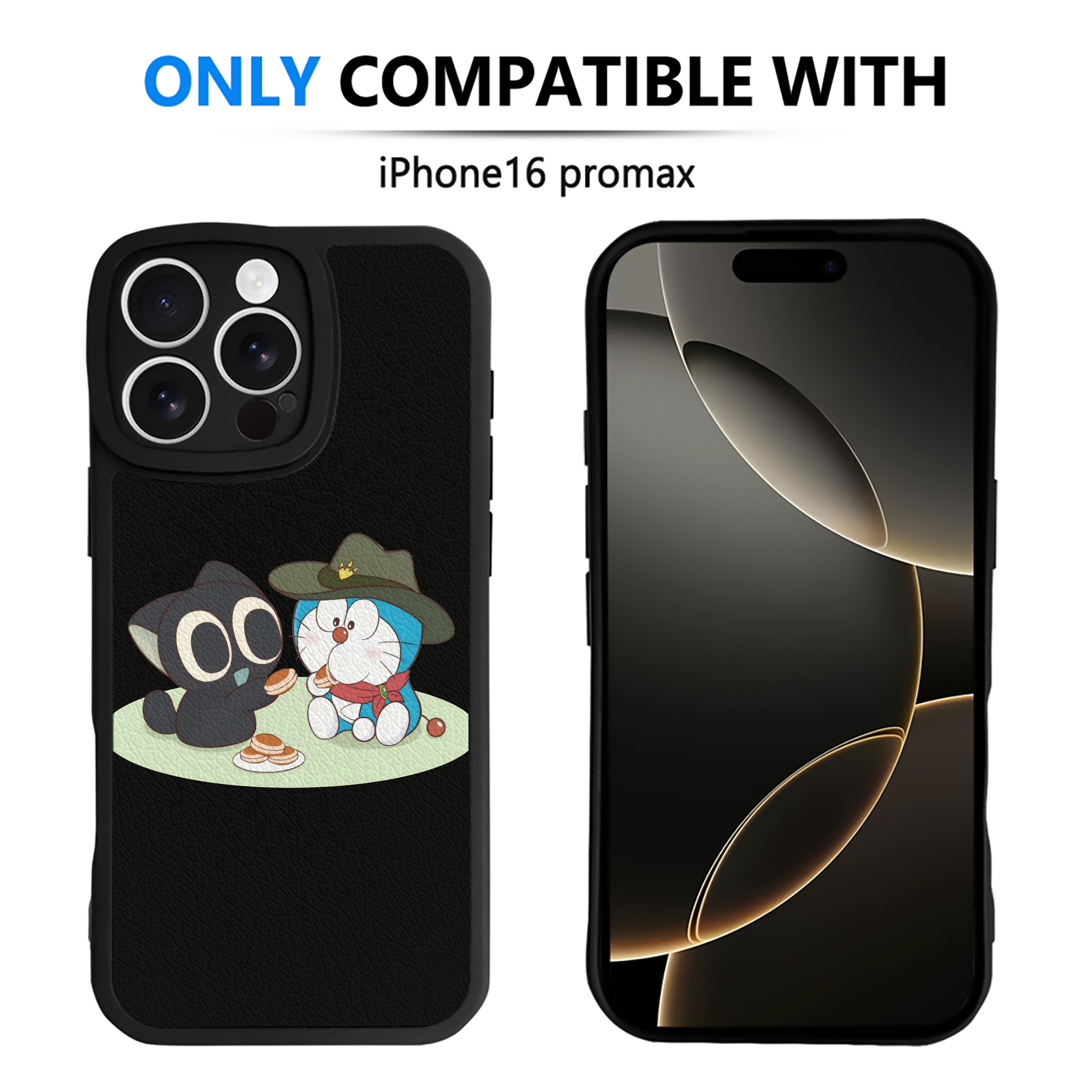 （画像用） ドラえもん Doraemon 【iPhone 16シリーズ対応】シリコンスマホケース（レザー調） 材質：シリコン